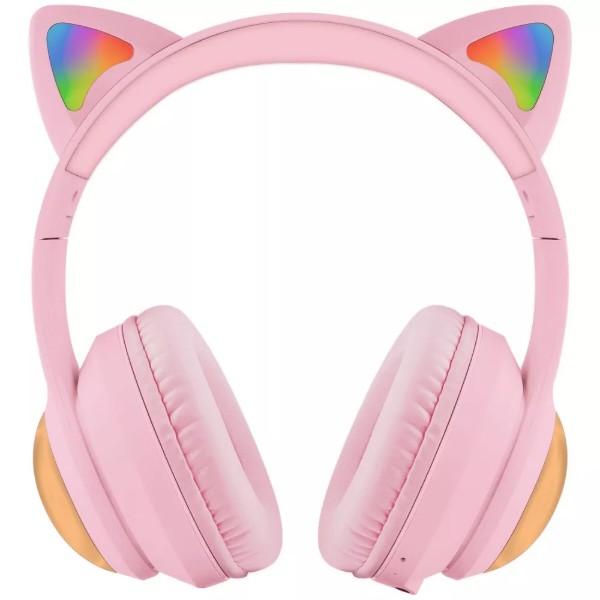 Фото - Навушники накладні бездротові Proove Kids LumiCat (APP) pink (HPLC0001AP27)