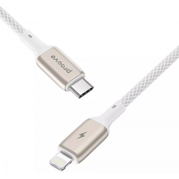 Фото - Кабель синхронизації даних Proove Dense Metal Type-C to Lightning 27W 1m White (CCDM27002102)