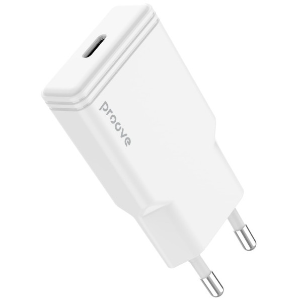 Фото - Мережевий зарядний пристрій Proove Slender 20W (Type-C) white