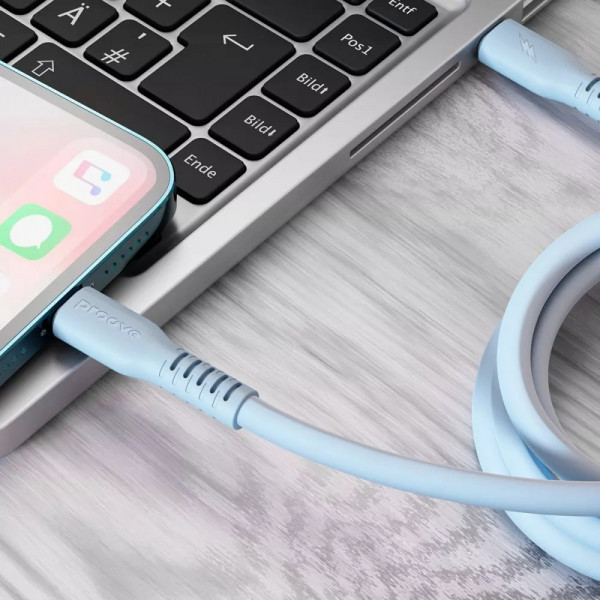 Фото - Кабель синхронізації даних Proove Eternal Type-C to Lightning 27W 2m Light Blue (CCET27002128)