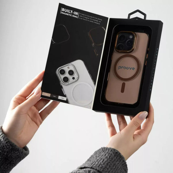 Фото - Чохол для смартфону Proove VS1 Case with Magnetic Ring iPhone 17 Air gold (PCVSIP17AR30)