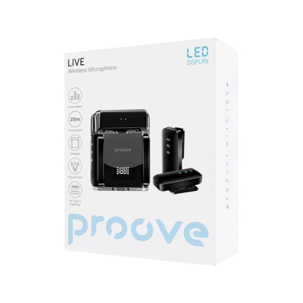 Фото - Уцінка - Мікрофон для смартфона Proove Live Black (PLWM00012101)