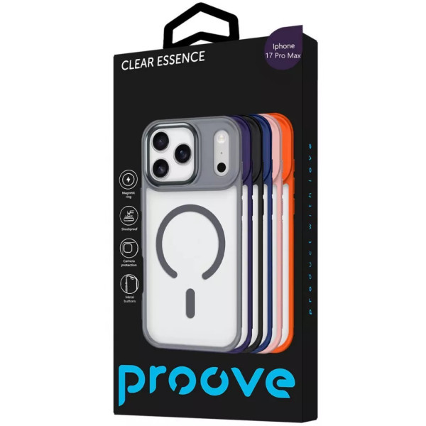 Фото - Чохол для смартфону Proove Clear Essence Case with Magnetic Ring iPhone 17 Pro Max Pink Sand (PCCEIP17PM28)