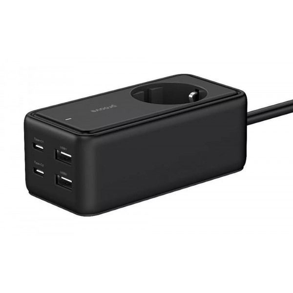 Фото - Мережевий фільтр Proove Power Strip Homester PD-03 1AC 65W 2 Type-C + 2USB Black (479280001)