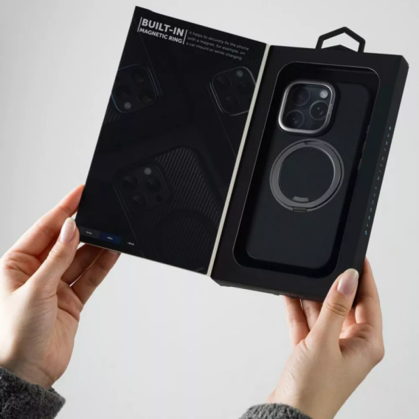 Фото - Чохол для смартфону Proove Reinforce Case with Magnetic Ring iPhone 15 Pro Max gray (PCREIP15PM05)