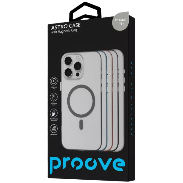 Фото - Чохол для смартфону Proove Astro Case with Magnetic Ring iPhone 16e Black (PCASIP16E002)