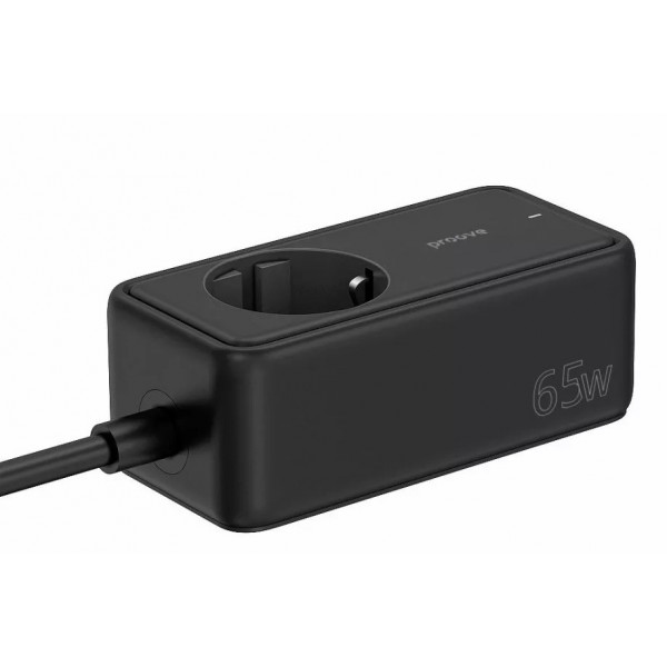 Фото - Мережевий фільтр Proove Power Strip Homester PD-03 1AC 65W 2 Type-C + 2USB Black (479280001)