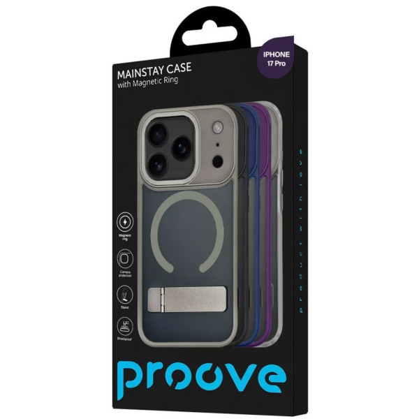 Фото - Чохол для смартфону Proove Mainstay Case with Magnetic Ring iPhone 17 Pro black (PCMCIP17P002)
