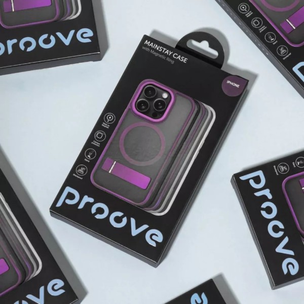 Фото - Чехол для смартфона Proove Mainstay Case with Magnetic Ring iPhone 17 Pro Deep Purple (PCMCIP17P004)