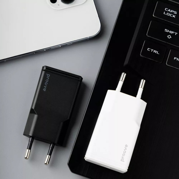 Фото - Сетевое зарядное устройство Proove Slender 30W (Type-C + USB) Black (WCSL30110001)