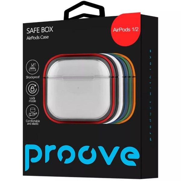 Фото - Чехол для наушников Proove Safe Box Case AirPods 1/2 white (PCSBAR120014)