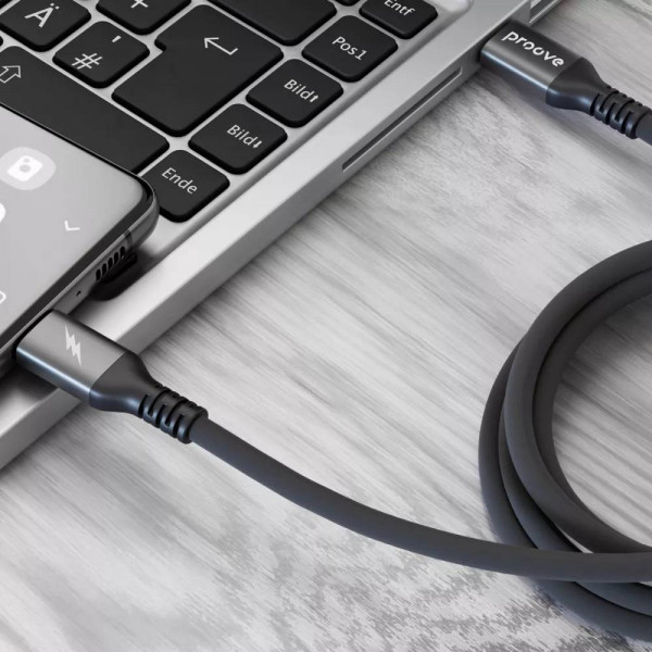 Фото - Кабель Proove ReGen Silicone Type-C to Type-C 60W 1m Black (CCRS60002201)