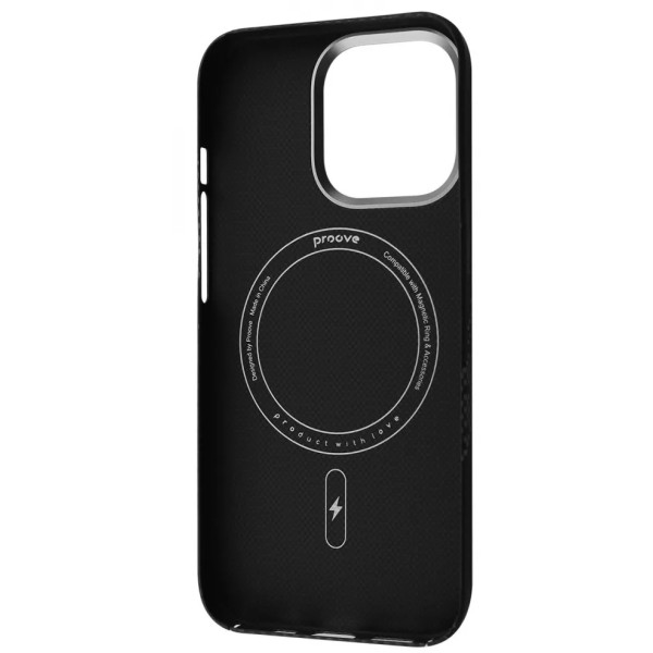 Фото - Чохол для смартфону Proove Carbon Slim with Magnetic Ring iPhone 14 Pro nightfall (PCCSIP14P051)