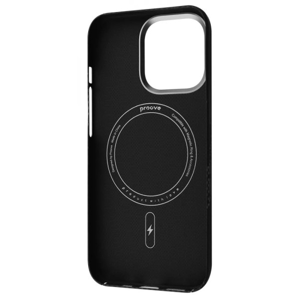 Фото - Чохол для смартфону Proove Carbon Slim with Magnetic Ring iPhone 16 Pro glowrise (PCCSIP16P052)