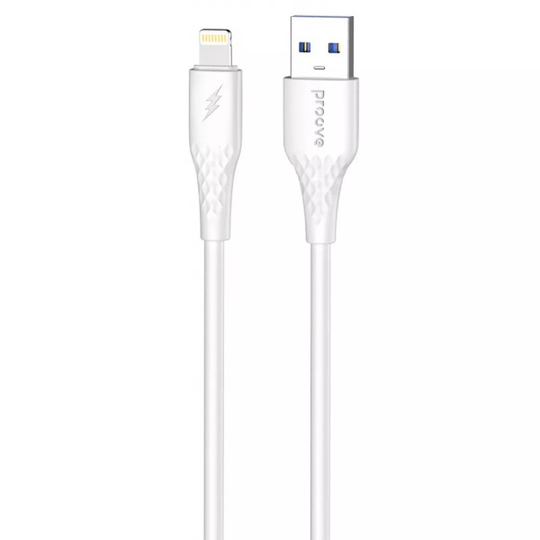 Фото - Кабель Proove GridLine USB to Lightning 2.4A 1m White (CCGL12001102)