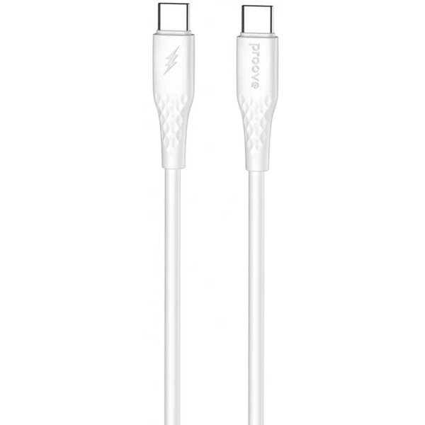 Фото - Кабель Proove GridLine Type-C to Type-C 60W 1m White (CCGL60002202)