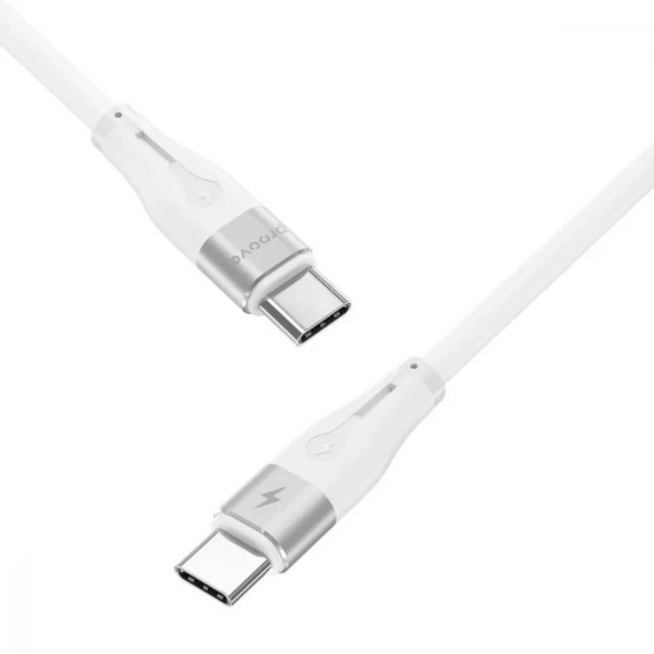 Фото - Кабель Proove Soft Silicone Type-C to Type-C 60W 1m White (492070003)
