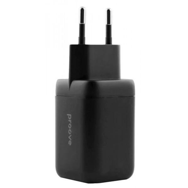 Фото - Мережевий зарядний пристрій Proove Silicone Power 40W (Type-C + Type-C) Black