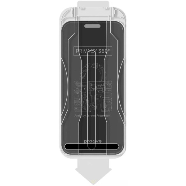 Фото - Захисне скло для смартфону Proove Privacy 360 Installation Box iPhone 15 Pro black (PG360I15P001)