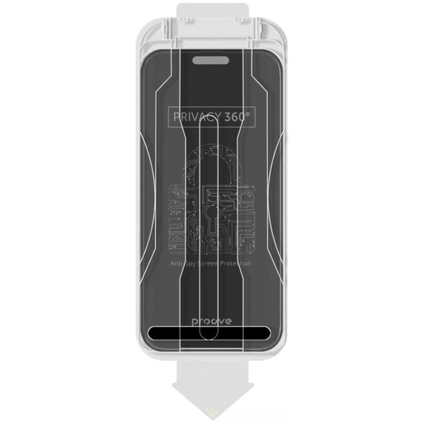 Фото - Захисне скло для смартфону Proove Privacy 360 Installation Box iPhone 14 Pro/15/16 black (PG360I14P001)