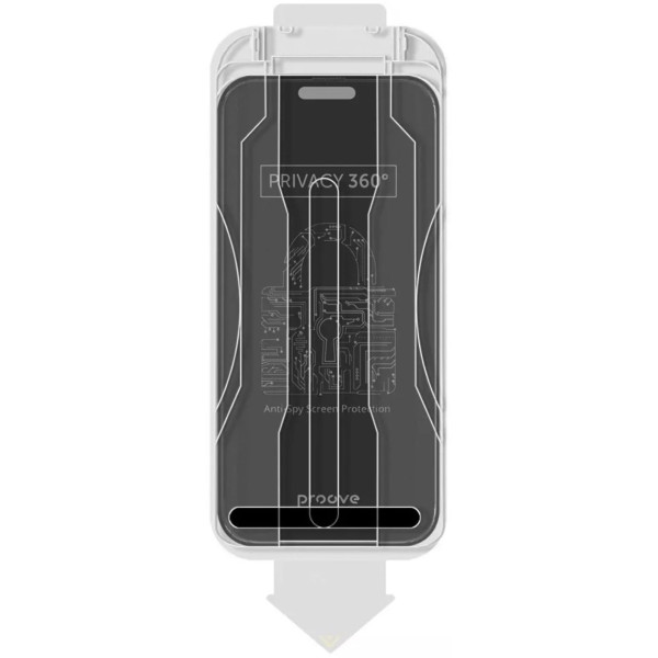 Фото - Защитное стекло для смартфона Proove Privacy 360 Installation Box iPhone 16 Pro black (PG360I16P001)