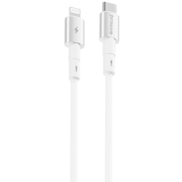 Фото - Кабель Proove Silicraft Type-C to Lightning 27W (1m) white (CCSC27002102)
