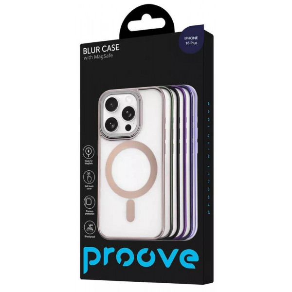 Фото - Чохол для смартфону Proove Blur Case with Magnetic Ring iPhone 16 Plus Black (PCBCIP16PL02)
