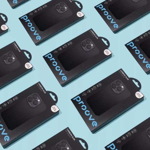 Фото - Чохол для смартфону Proove Carbon Slim with Magnetic Ring iPhone 14 Pro glowrise (PCCSIP14P052)