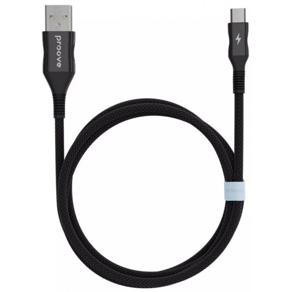 Фото - Кабель синхронізації даних Proove Braided Scout Micro USB 2.4A 1m Black (488530001)