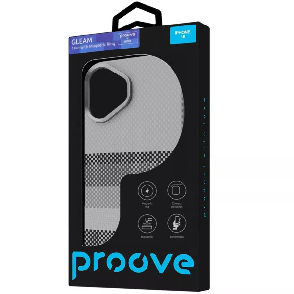 Фото - Чохол для смартфону Proove Gleam Case with Magnetic Ring iPhone 16 gold peak (PCGCIP160066)