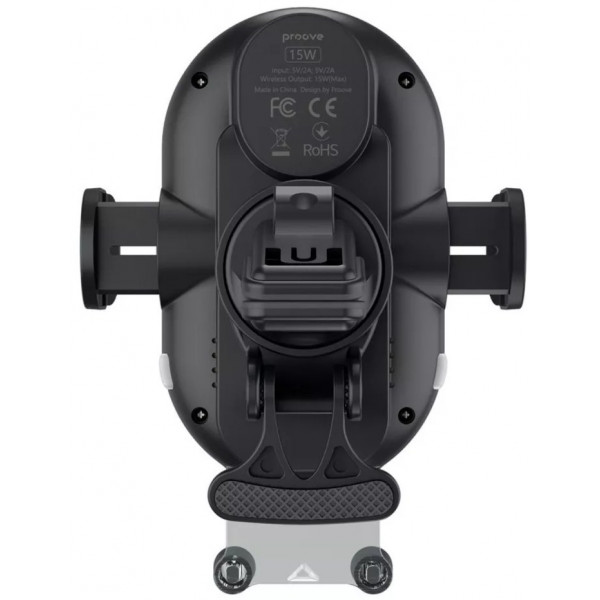 Фото - Автодержатель с беспроводной зарядкой Proove Rounded Energy 15W Black (479230001)
