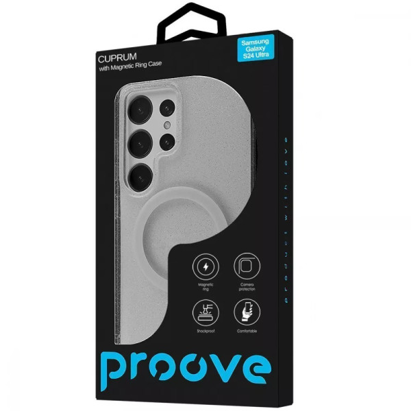 Фото - Чехол для смартфона Proove Cuprum Case with Magnetic Ring Samsung Galaxy S24 Ultra white (PCCCSGSU2414)