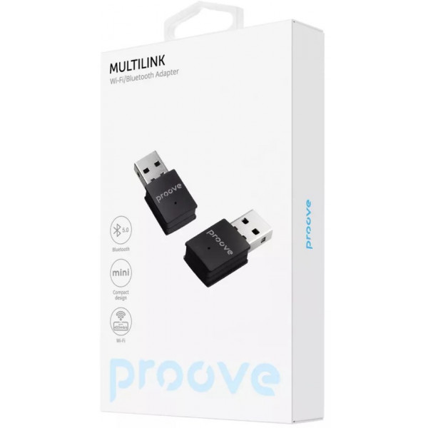 Фото - USB-адаптер сети WiFi Proove Multilink Bluetooth + WIFI Black (HBPG00001001)
