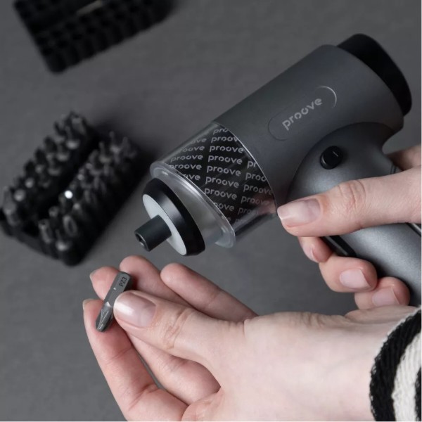 Фото - Акумуляторна викрутка Proove Driller 36in1 Gray (MTSD35000003)