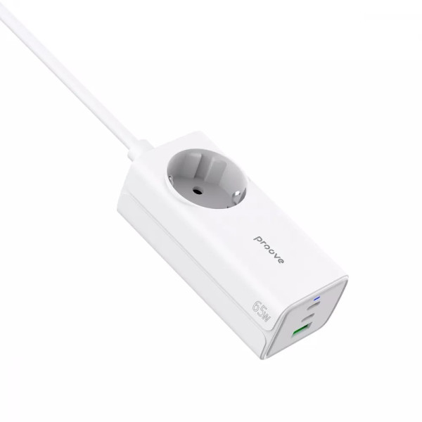 Фото - Мережевий фільтр Proove Power Strip PD-02 65W (2 Type-C + 1USB) White (PSP165210001)