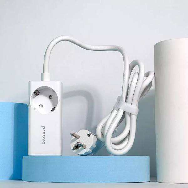 Фото - Мережевий фільтр Proove Power Strip PD-02 65W (2 Type-C + 1USB) White (PSP165210001)