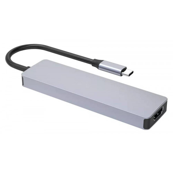 Фото - Хаб USB Proove Iron Link 5 in 1 (3*USB3.0 + Tyce C + HDMI) Silver (HBIL00010604)