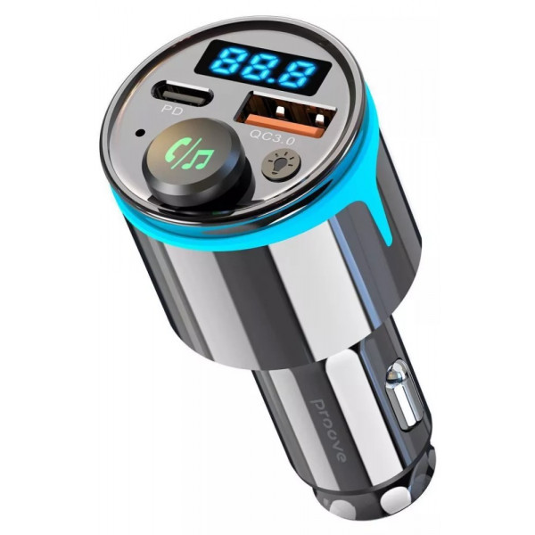 Фото - FM модулятор Proove FM Launcher Nexus 30W (PD+QC3.0) Type-C+USB