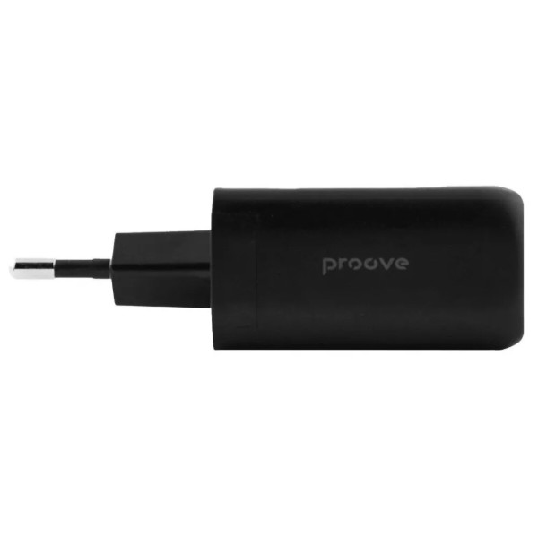 Фото - Сетевое зарядное устройство Proove Silicone Power 45W (Type-C + USB) Black