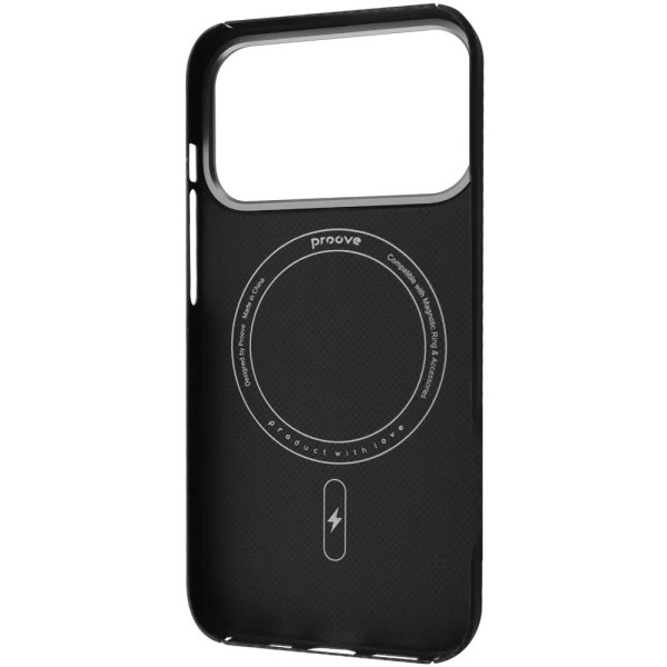 Фото - Чохол для смартфону Proove Carbon Slim with Magnetic Ring iPhone 17 Pro onyx (PCCSIP17P060)