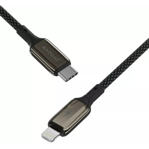 Фото - Кабель Proove Dense Metal Type-C to Lightning 27W 1m Black (CCDM27002101)
