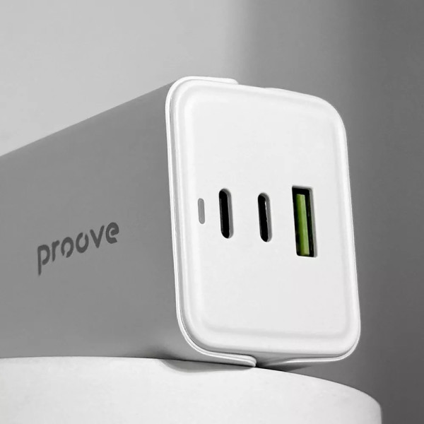 Фото - Мережевий фільтр Proove Power Strip PD-02 65W (2 Type-C + 1USB) White (PSP165210001)