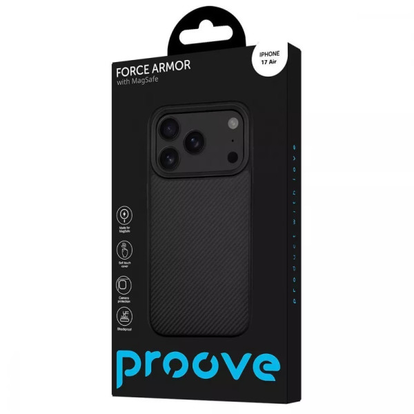 Фото - Чехол для смартфона Proove Force Armor Case with Magnetic Ring iPhone 17 Air Black (PCFAIP17AR02)