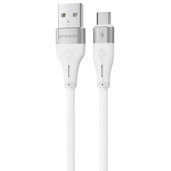 Фото - Кабель Proove Soft Silicone Micro USB 2.4A 1m White (492050003)