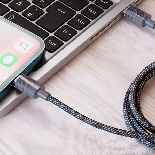 Фото - Кабель синхронізації даних Proove Spectral Type-C to Lightning 27W 1m Gray (CCSP27002103)