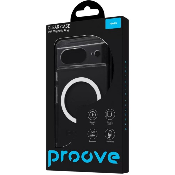 Фото - Чехол для смартфона Proove Clear Case with Magnetic Ring Google Pixel 8 transparent (PCCLPX000801)