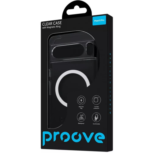 Фото - Чехол для смартфона Proove Clear Case with Magnetic Ring Google Pixel 8 Pro transparent (PCCLPXPR0801)