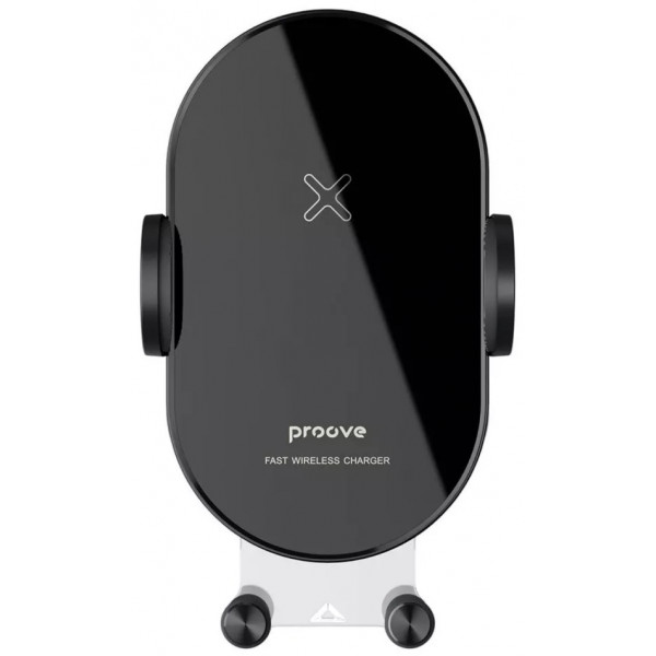 Фото - Автодержатель с беспроводной зарядкой Proove Rounded Energy 15W Black (479230001)