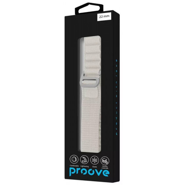 Фото - Ремінець для смарт-годинника Proove Pulse Loop 22 mm white (WBPLUW22MM14)