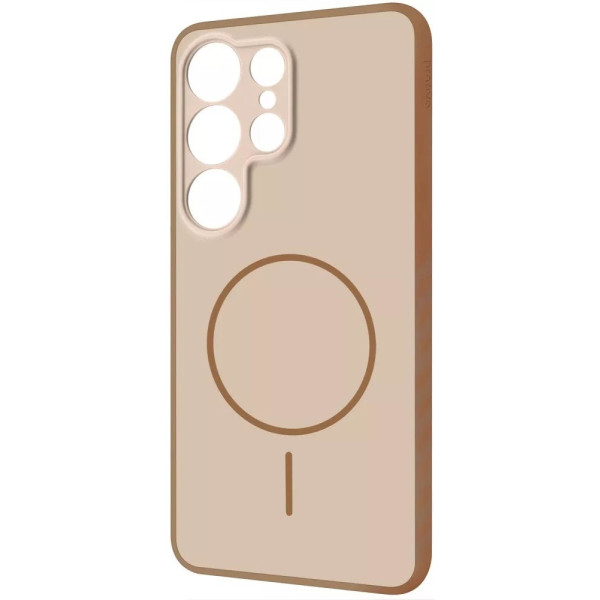 Фото - Чохол для смартфону Proove Softline Case with Magnetic Ring Samsung Galaxy S25 Ultra beige (PCLCSGSU2581)